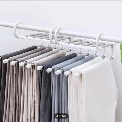 Magic Trouser Rack (5 in 1) – Space-Saving Wardrobe Organiser