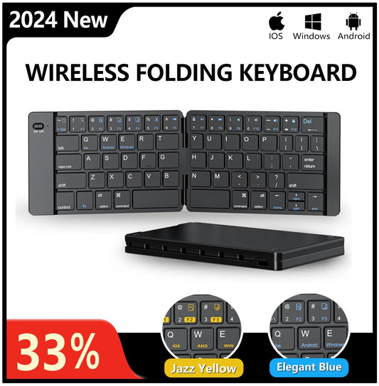 Portable Folding Wireless Keyboard